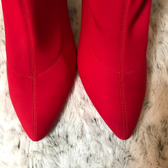 New! Red sock bootie - Picture 3 of 5